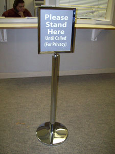 Sidewalk Signs & Crowd Control - interior