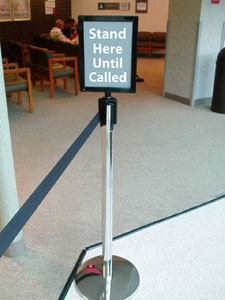 Sidewalk Signs & Crowd Control - interior