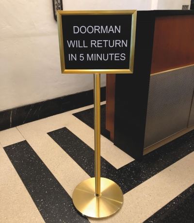 Sidewalk Signs & Crowd Control - interior